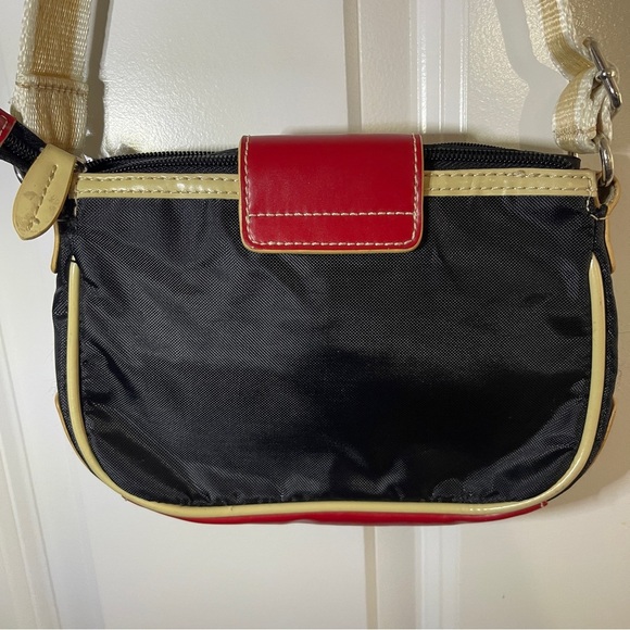 Bongo Montauk Nylon Bag With Red Accents 8”x6” Great Condition Vintage Retro Y2K - Picture 2 of 12